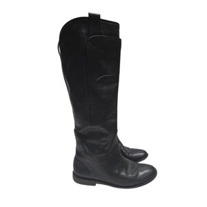 {Frye} Women's Paige Black Leather Tall Riding Boots - Size 6B